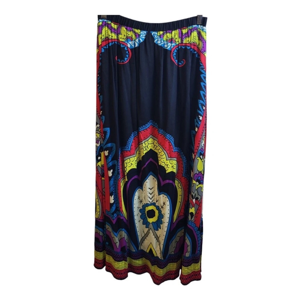 Magic Black and Multicolor Maxi Skirt